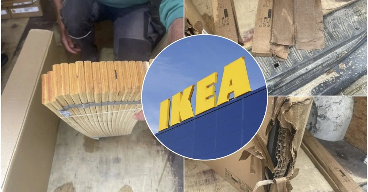 IKEA furniture worth almost 1000 euros arrived to the buyer soaked: "What exactly are we paying for?"