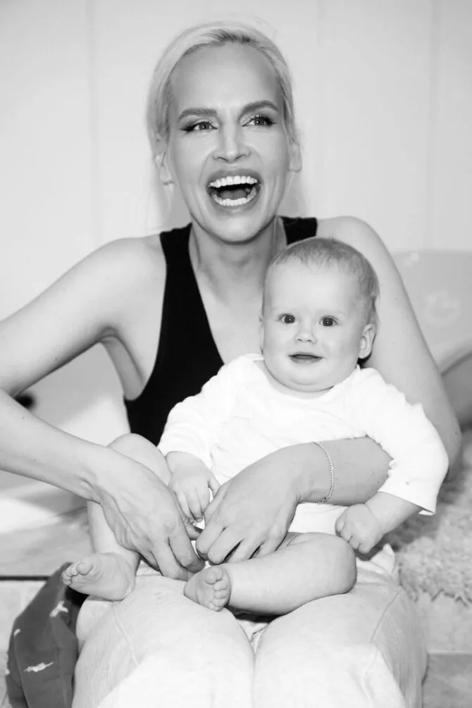 Personal archive photo / Sandra Žemaitytė with her son Petras