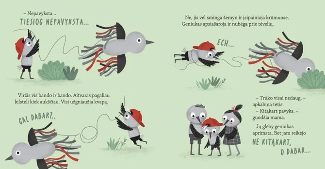 Book 'Catch the Wind' cover. Illustration by Vilija Kvieskaitė