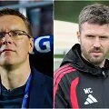Valdas Dambrauskas and Michael Carrick