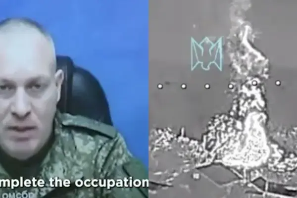 Ukrainian commander showed a recording of a Russian general with a Lithuanian surname being blown up