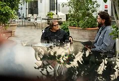 Moment from “Kamantinėjimai” with Dalia Ibelhauptaitė