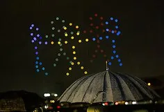 Capital Days drone show near the White Bridge
