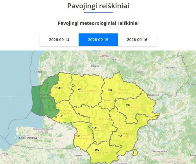 Meteo Lt photo/Warning about fog on the night of September 15.