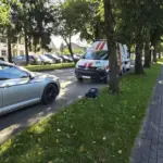 In Šilutė, a fourth grader running into the street was hit by a Volkswagen