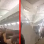Terrifying incident on the plane: screams of passengers in the video from Iran