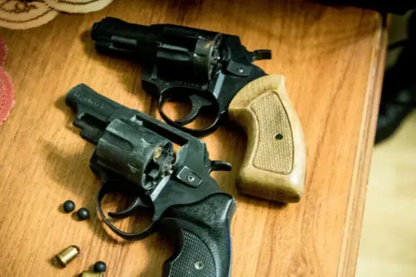 Revolver with five bullets found in bushes in Kupiškis district