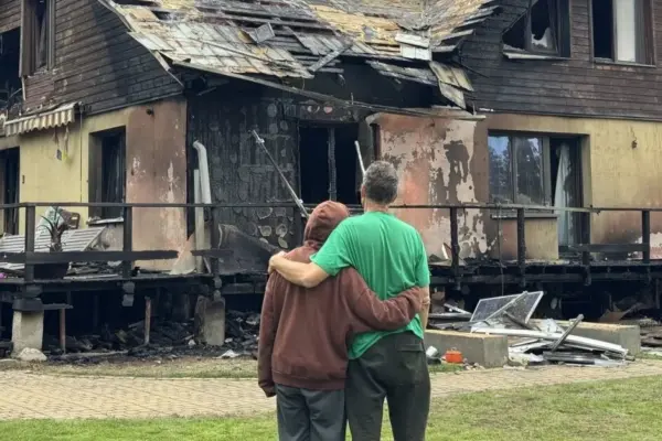 After the explosion and fire in Didžioji Riešė, the family was left with nothing: collecting support