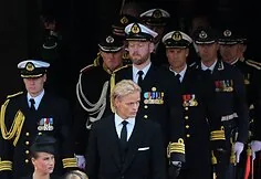 Marius Borg Høiby at the Norwegian king’s funeral