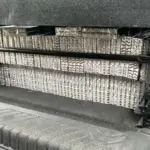 1500 packs of smuggled cigarettes found in a "Ford" stopped in Tauragė, some hidden in special compartments