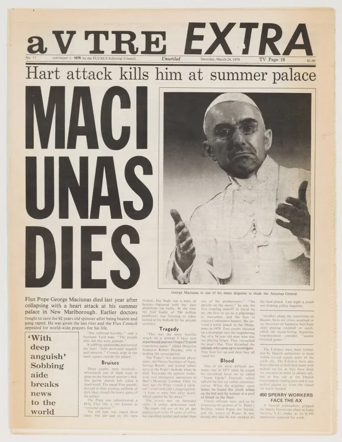 Press release authors' photo/Fluxus magazine „ccV TRE EXTRA“, 1979, No. 11