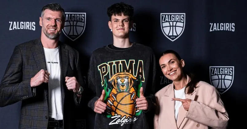 Lavrinovičius' son will wear the "Žalgiris" jersey