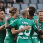 „Kauno Žalgiris“ climbed to the top of the championship with a late goal