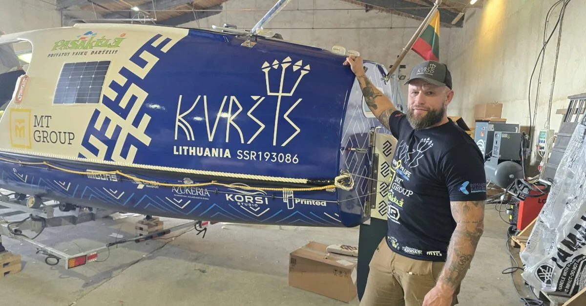 Preparing for the new expedition "Kuršis," Aurimas Mockus: "The sea is calling again"