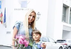 Gerda Žemaitė su sūnumi Nikolu