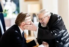 The Legion of Honor Knight insignia was presented to Gabrielius Landsbergis at the French residence