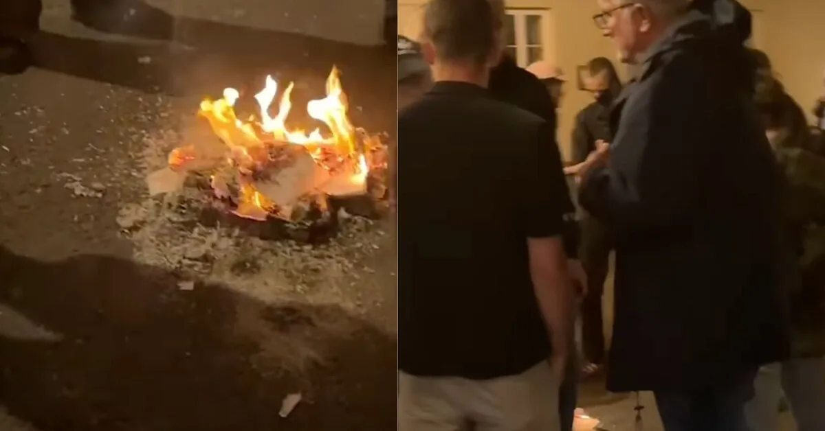 The Quran publicly burned in Vilnius: video spread