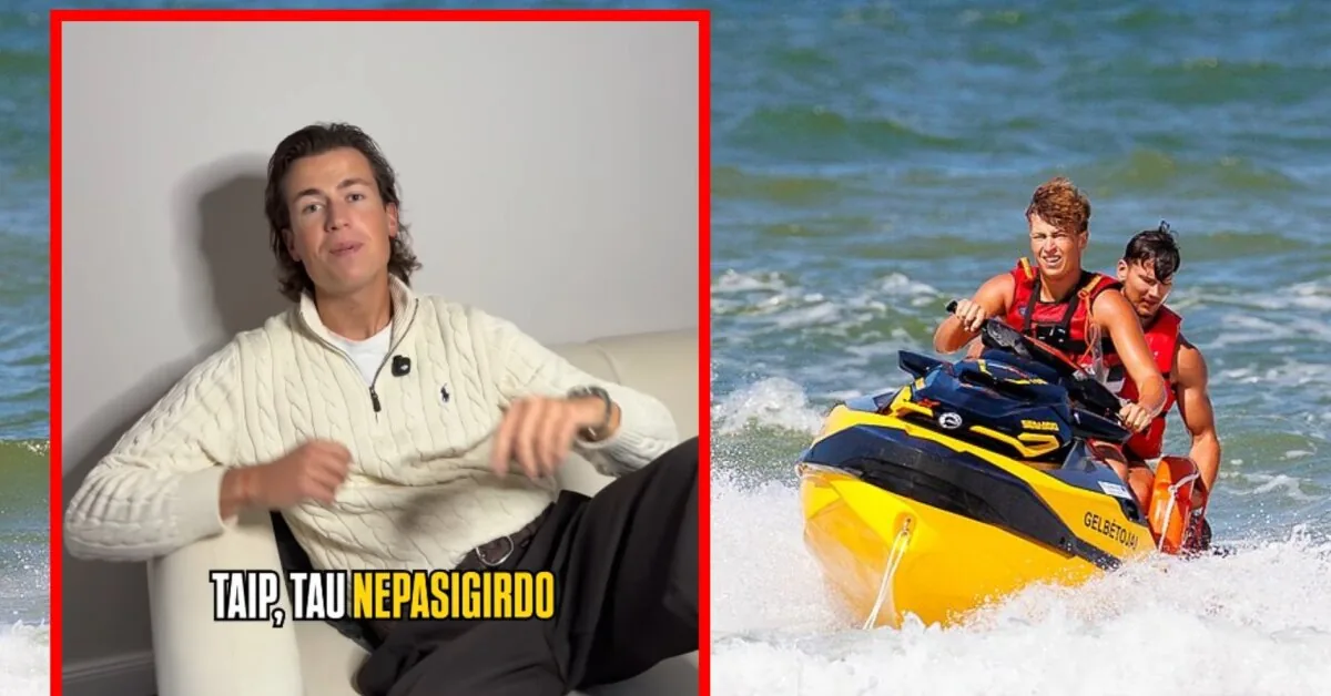 Palanga lifeguard Kajus Pirožnikas announced unexpected news