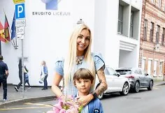 Gerda Žemaitė su sūnumi Nikolu