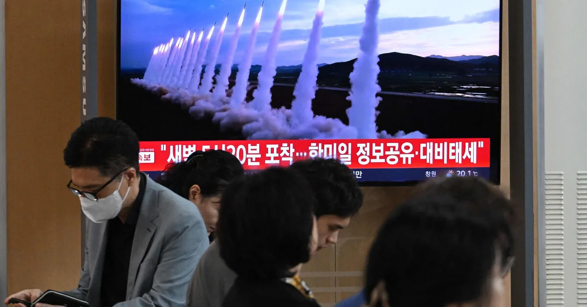 North Korea reported conducting artillery and rocket "fire attack drills"