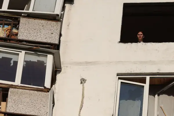 Three children were injured in a Russian attack in the Kyiv region this morning