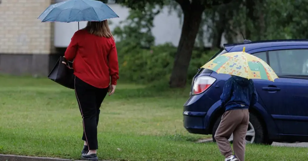 Weather changes are already here: Lithuania will be flooded with rain, thunder will roar, and the wind will strengthen