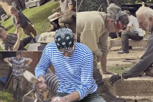 This week in Palanga – an opportunity to see live how crosses and roadside shrines are made