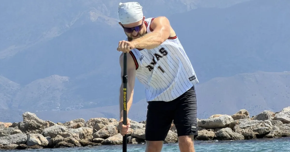 Difficulties did not stop: Korobovas won the European Championship silver on a borrowed paddleboard