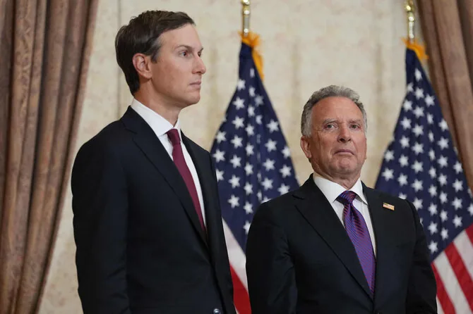 J. Kushner and S. Witkoff / JACQUELYN MARTIN / AFP