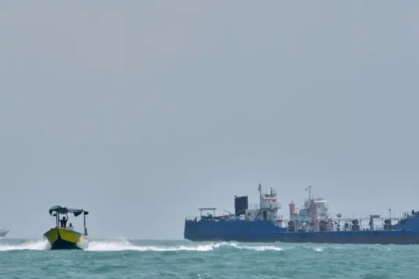 Iran reported striking an oil tanker in the Strait of Hormuz