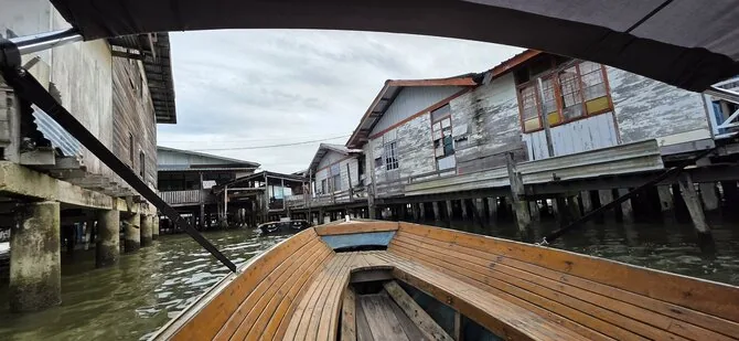 Asmeninio archyvo nuotr. / Kampong Ayer – viena didžiausių pasaulyje gyvenviečių ant polių