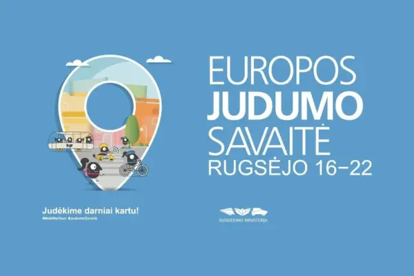 Europos judumo savaitės startas: darniai judėti kviečiama visa Lietuva
