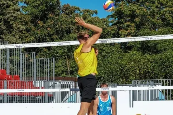 Lithuanian beach volleyball players shone in Madrid – became European U22 runners-up