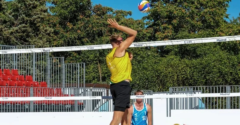 Lithuanian beach volleyball players shone in Madrid – became European U22 runners-up