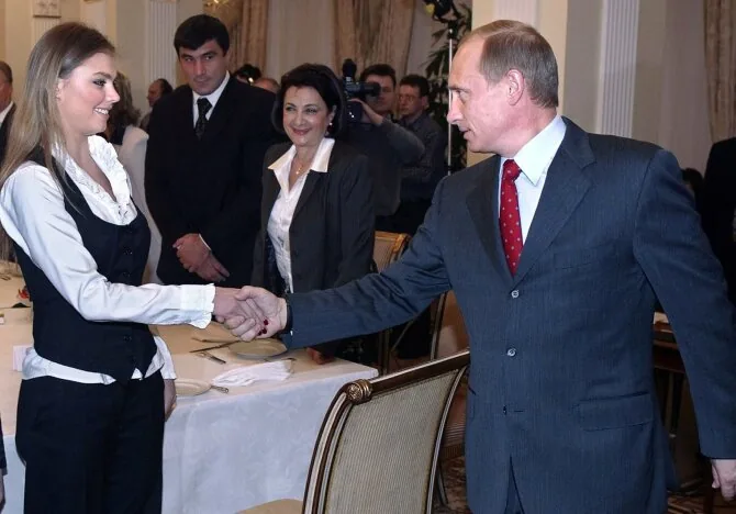 Vladimiras Putinas ir Alina Kabajeva / Scanpix nuotr.