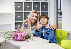 Gerda Žemaitė su sūnumi Nikolu