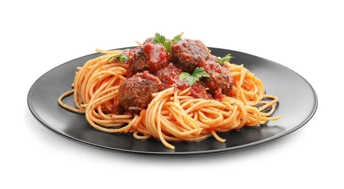 Shutterstock photo/Meatballs with pasta