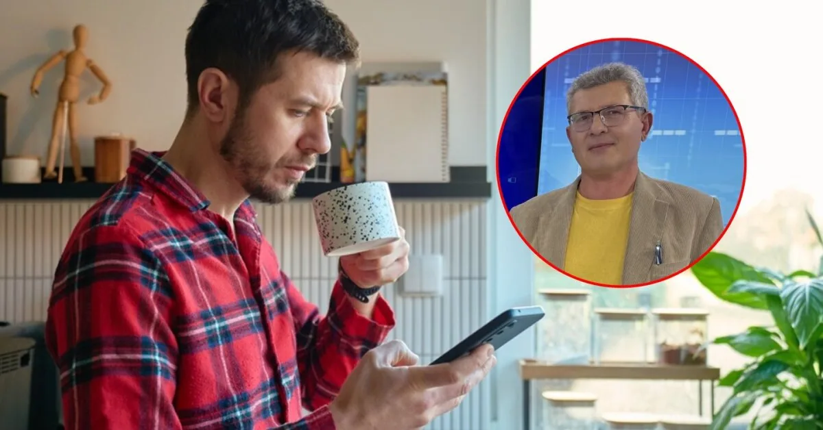 On screen – a familiar face, but not the one speaking: Prof. D.Plikynas – on how to recognize forgeries