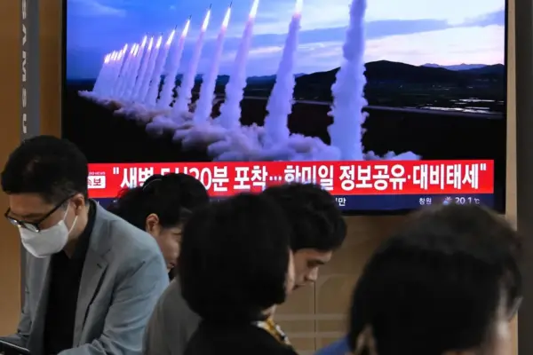 North Korea launched an unidentified flying object towards the Sea of Japan