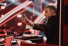 Moment from the thirteenth season of 'The Voice of Lithuania'