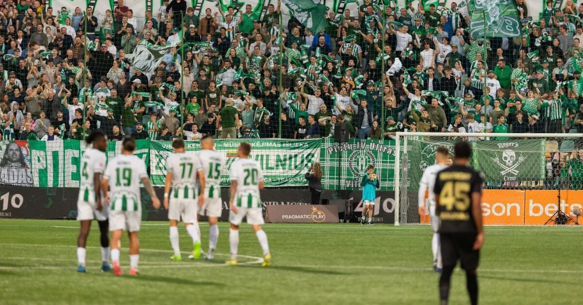 More fans than the stadium could hold gathered for the "Žalgiris" match, which ended in a Vilnius triumph