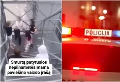 Recorded attack on a girl in Šiauliai
