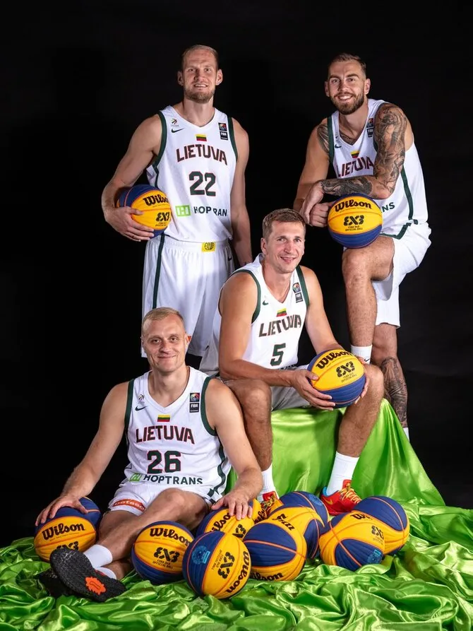 FIBA.com nuotr./Lietuvos 3x3 krepšinio rinktinė