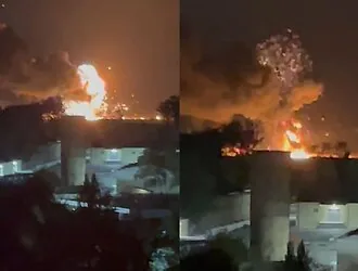 6 burning Russian aircraft and a burning factory: Zelensky shares footage