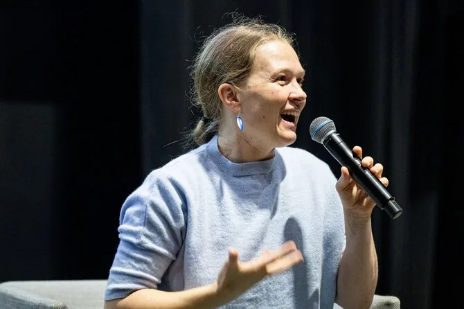 Pauliaus Peleckio / BNS nuotr./Mirga Gražinytė-Tyla NARA festivalio diskusijoje
