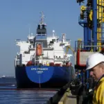 After the drone attack, a fire broke out at the Russian port of Ust-Luga