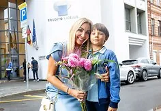 Gerda Žemaitė su sūnumi Nikolu