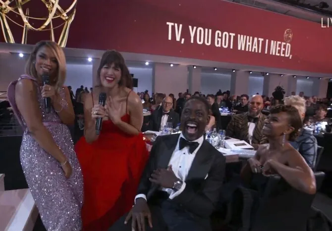 Moment from the Emmy Awards