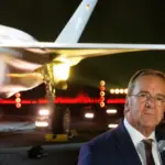 At the ceremony, the first F-35 fighter jet was handed over to Germany by the USA