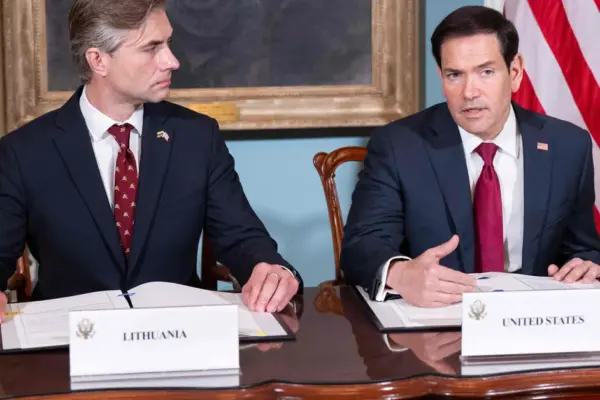 Kęstutis Budrys says he did not speak in detail about Belarus in Washington, but discussed sanctions earlier